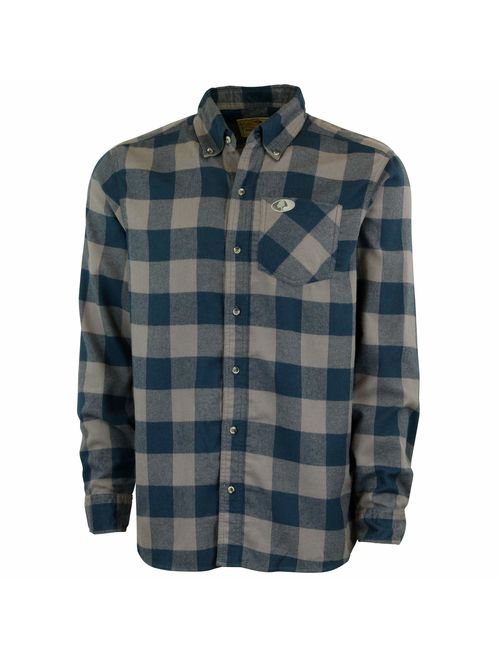 Mossy Oak Heavy Flannel Shirt for Men, Thermal Lined Plaid Mens Flannel Shirts