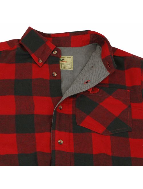 Buy Mossy Oak Heavy Flannel Shirt for Men, Thermal Lined Plaid Mens ...