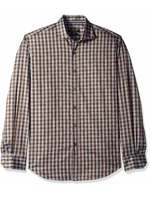 Bugatchi Men's Long Sleeve Shaped Woven Shirt