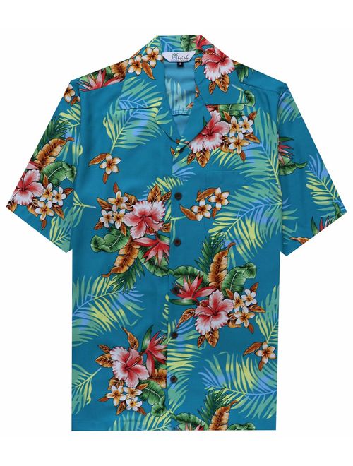 Hawaiian Shirts for Men 54 Aloha Party Casual Camp Button Down Short Sleeve Cruise Vacation Tourist Beach Wear