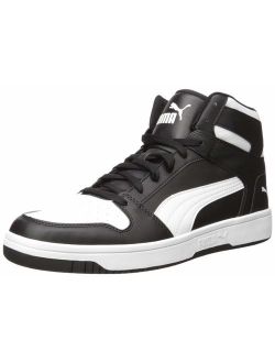 Rebound Layup Sneaker, Black White, 6 M US