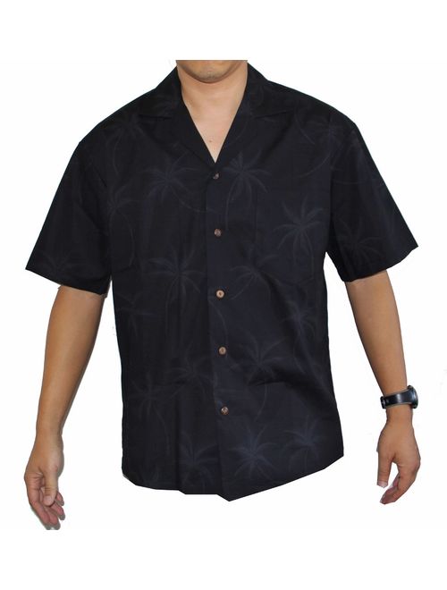 Tropical Palm Trees Men's Hawaiian Aloha Shirt