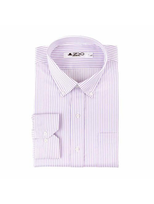 Z8 Adam Casual Long Sleeve Dress Shirt for Men - Button Down with Wrinkle Resistant - Slim Fit