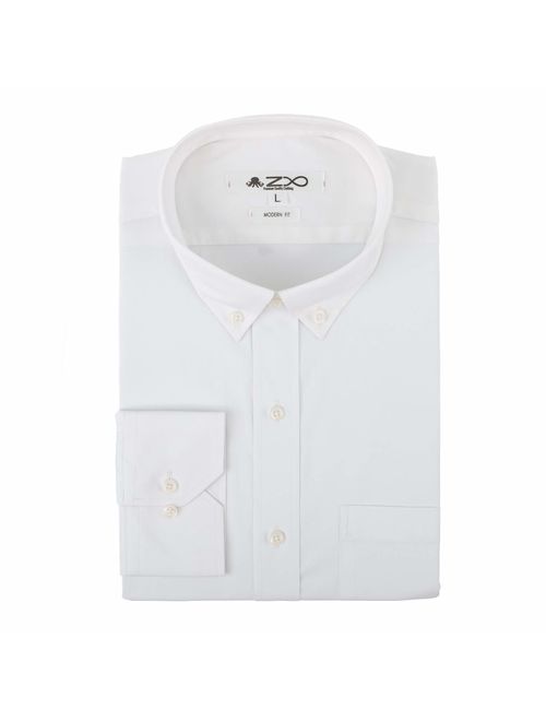 Z8 Adam Casual Long Sleeve Dress Shirt for Men - Button Down with Wrinkle Resistant - Slim Fit