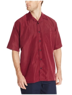 Red Kap Men's Microfiber Convertible Collar Shirt