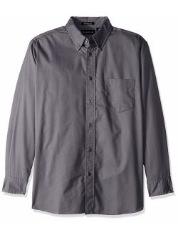 RETOV Men's Whisper Twill Shirt, Graphite, X-Large