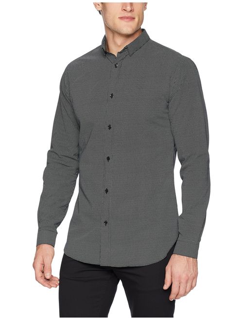 The Kooples Men's Men's Slim Button Down Shirt with Small Polka Dots