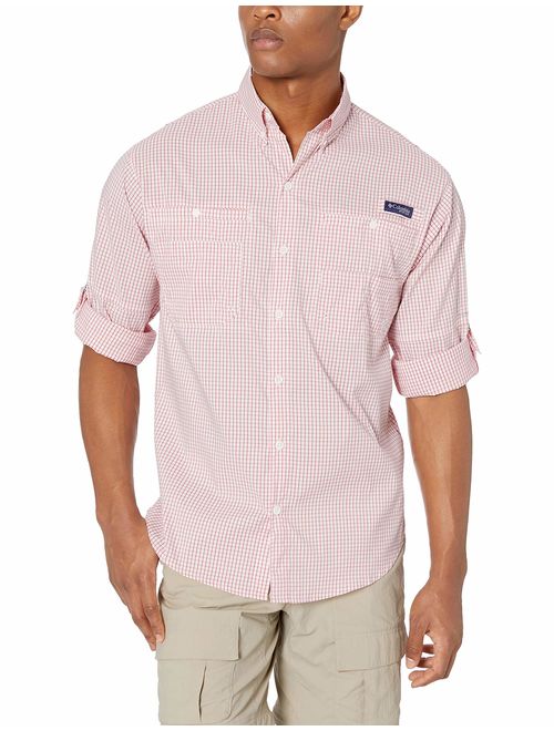 Columbia Men's PFG Super Tamiami Long Sleeve Shirt, UPF 40 Sun Protection, Wicking Fabric