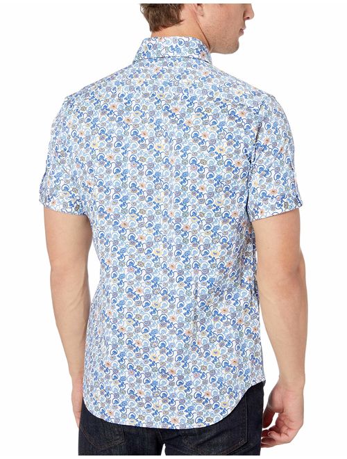 Robert Graham Men's Meyer Short Sleeve Slim Fit Shirt