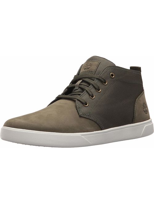 Timberland Men's Groveton LTT Chukka Leather & Fabric Sneaker