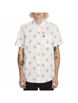 Men's Marker Fade Button Up Short Sleeve Shirt