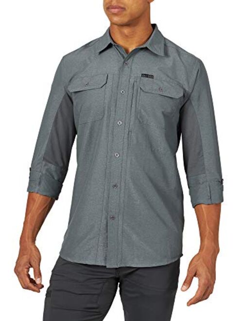 ATG by Wrangler Men's Long Sleeve Mixed Material Shirt