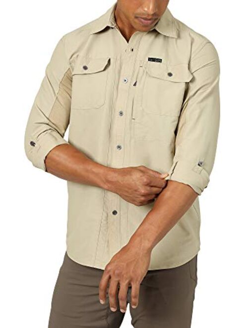 ATG by Wrangler Men's Long Sleeve Mixed Material Shirt