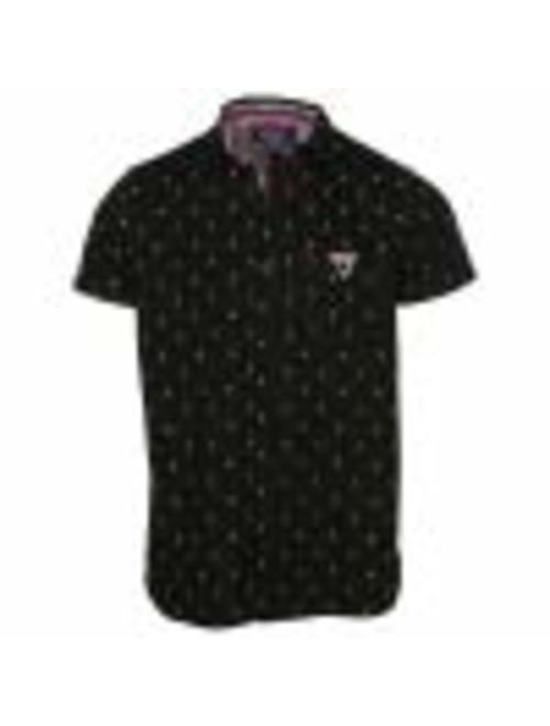 9 Crowns Men's All Over Print Button Up Slim Fit Casual Shirt