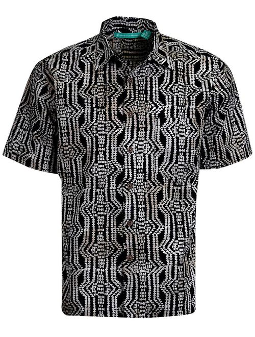 Artisan Outfitters Mens San Onofre Batik Cotton Hawaiian Shirt