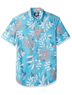 Reyn Spooner Men's Perennial Pareau Spooner Kloth Tailored Fit Hawaiian Shirt