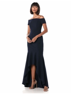 Women's Off The Shoulder High Low Gown