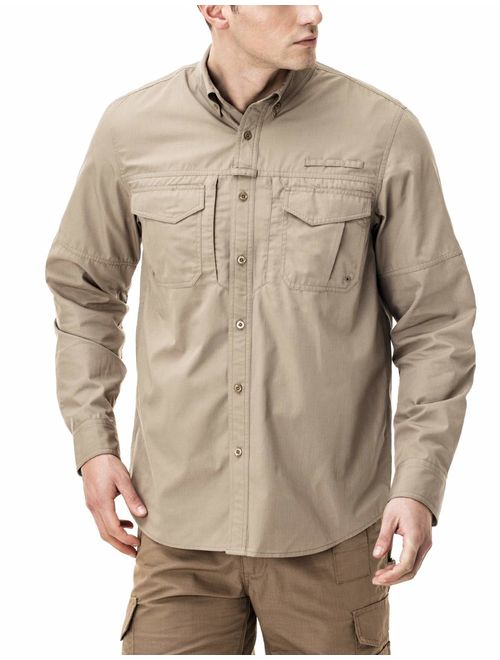 CQR Men's Outdoor PFG UPF 50+ Long-Sleeve Breathable Shirt