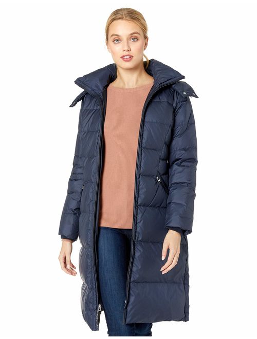 Cole Haan Women's Essential Down Coat with Fur Trim Hood