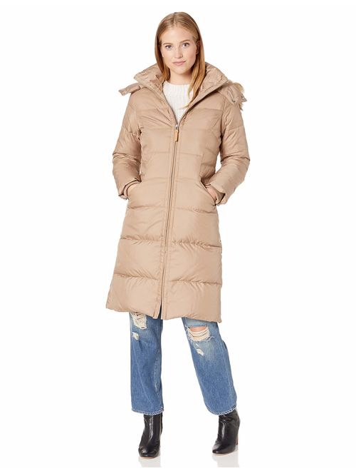 Cole Haan Women's Essential Down Coat with Fur Trim Hood