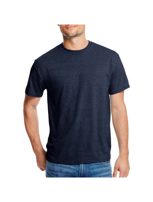 Hanes Men's and Big Men's Triblend Short Sleeve Tee, Up To Size 3XL