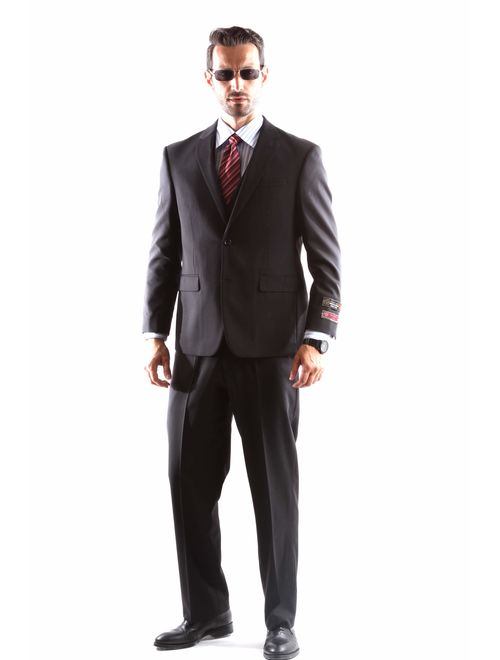 Men's Single Breasted 2 Button Super 120s Merino Wool Suit