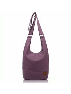 Hippie Crossbody Bag Top Zip Cotton Sling Bag Jacquard cloth Handmade Bags