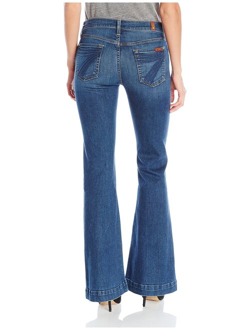 7 For All Mankind NEW Blue Womens Size 30 Tailorless Boot Cut Jeans