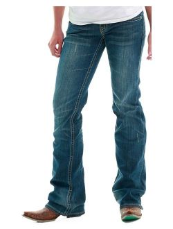 cowgirl tuff women's don't fence me in jeans indigo 31w x 33l