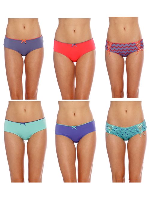 Just Intimates Thongs Underwear Panties for Women (Group 1, S)