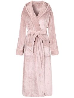 Richie House Women's Soft and Warm Robe Bathrobe with Hood RHW2823-A-L