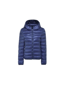 Women's Down Jacket Lightweight Packable Puffer Down Coats Winter Outerwear Windproof Parka