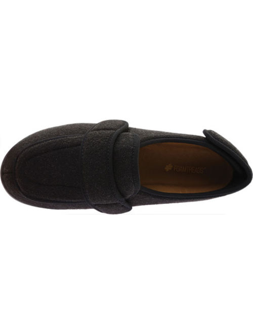 Men's Foamtreads Physician Slipper - Charcoal Color - Rubber Sole