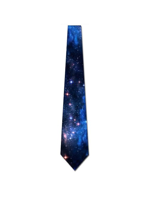 Space Ties Mens Outer Space Galaxy Necktie by Three Rooker