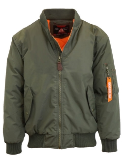 Men's Heavyweight MA-1 Bomber Flight Jacket