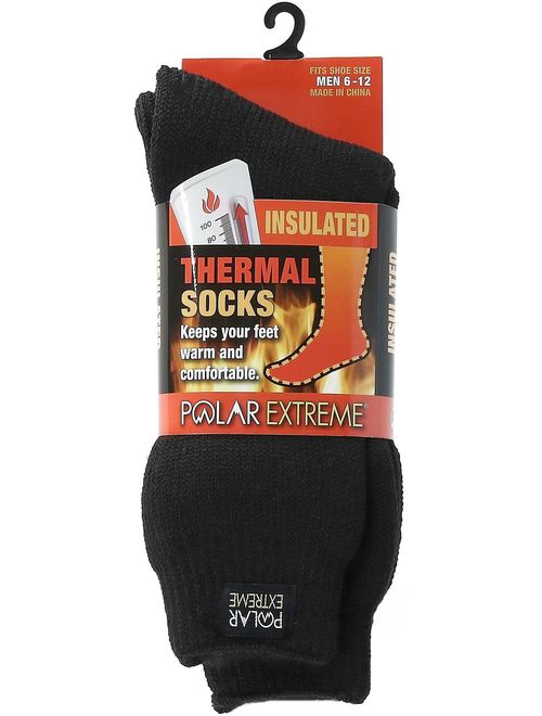 Polar Extreme Thermal Socks with Insulated Fleece Lining (3 Pair Pack) (Men's)