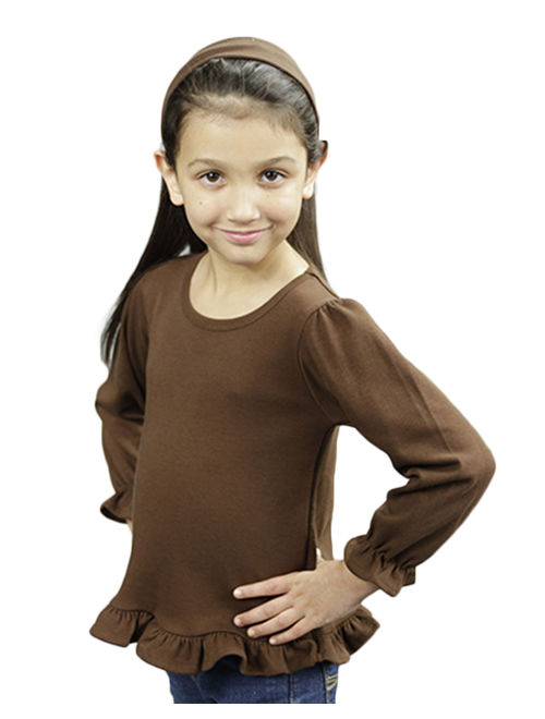 MONAG Toddler Long Sleeve Ruffle Tee