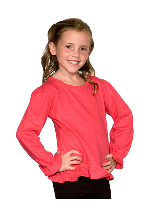 MONAG Toddler Long Sleeve Ruffle Tee