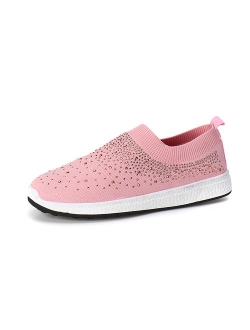 Women Mesh Sneakers Slip On Running Sport Loafers Athletic Shoes Trainers