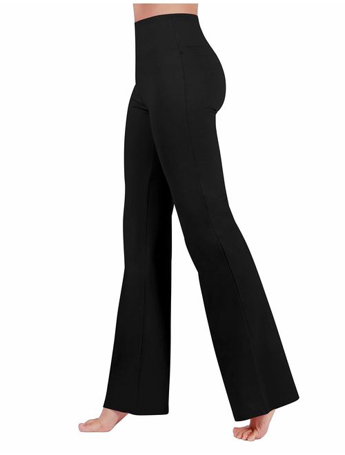 ODODOS Women's Boot-Cut Yoga Pants Tummy Control Workout Non See-Through Bootleg Yoga Pants