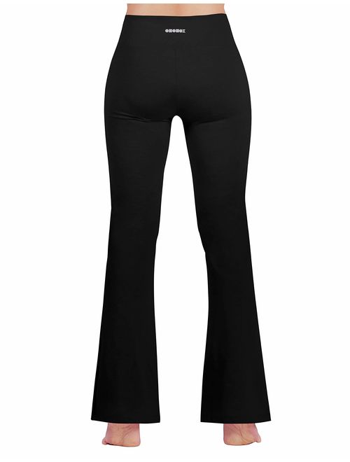 ODODOS Women's Boot-Cut Yoga Pants Tummy Control Workout Non See-Through Bootleg Yoga Pants