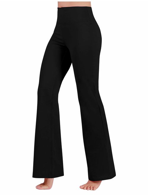 ODODOS Women's Boot-Cut Yoga Pants Tummy Control Workout Non See-Through Bootleg Yoga Pants