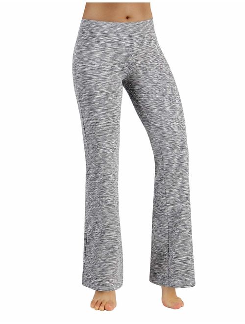 ODODOS Women's Boot-Cut Yoga Pants Tummy Control Workout Non See-Through Bootleg Yoga Pants