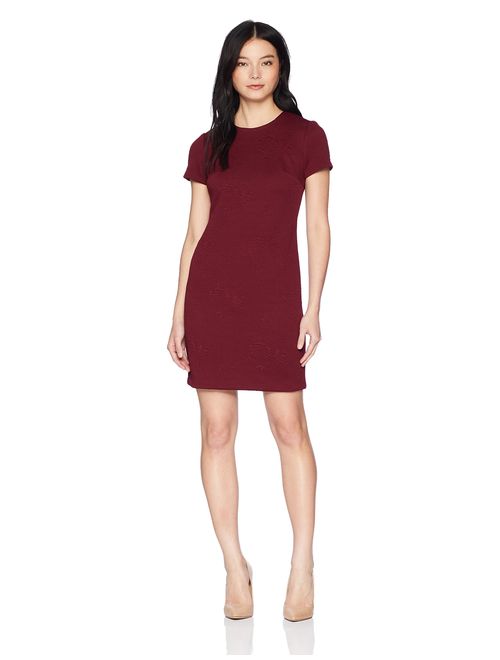 Calvin Klein Women's Petite Short Sleeves Shift Dress