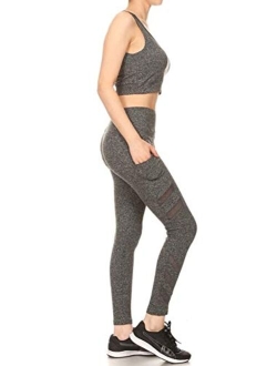 Shosho Womens Sports Athleisure 2 Piece Activewear Sets Tops and Yoga Bottoms Casual Outfits