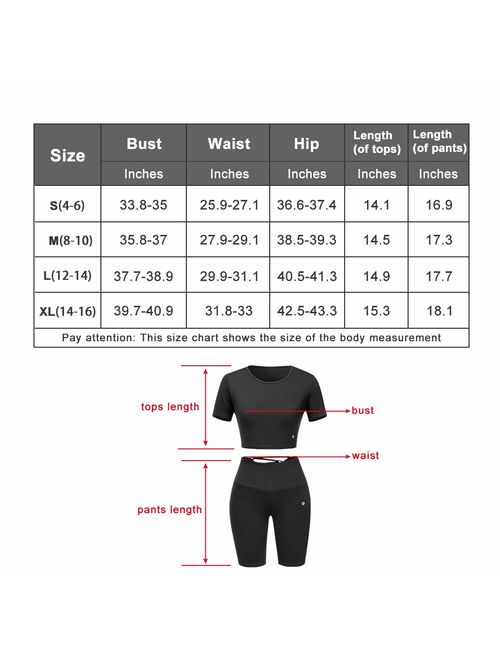 JOYMODE Womens 2 Pieces Workout Outfits High Waist Butt Lift Leggings with Crossover  Crop Top Casual Tracksuit | Topofstyle