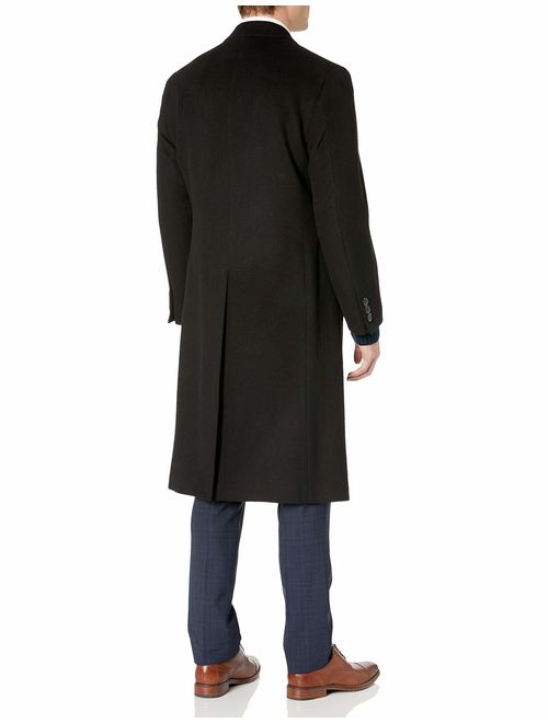 Adam Baker Men's Single Breasted Luxury Wool Full Length Topcoat - Available in Colors