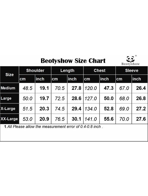 Beotyshow Mens Sherpa Trucker Jacket Full Zip Suede Thicken Lined Softshell Lapel Collar Coat