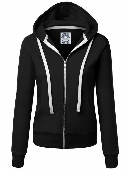 Come Together California CTC Womens Active Fleece Zip Up Hoodie Sweater Jacket