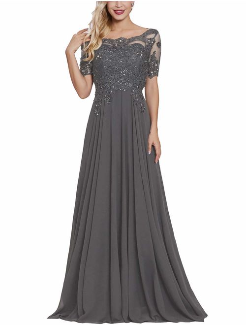 Lover Kiss Women's Mother Of The Bride Maxi Formal Evening Gown